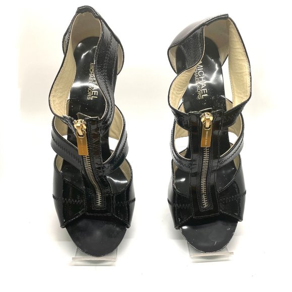 ichael Kors zippered heels in black patent leather – size 10 - Picture 5 of 7